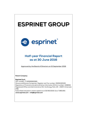 Thumbnail Esprinet Half-year Report 2016-h1