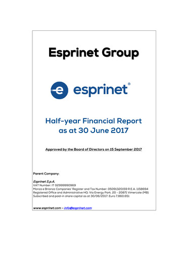 Thumbnail Esprinet Half-year Report 2017-h1