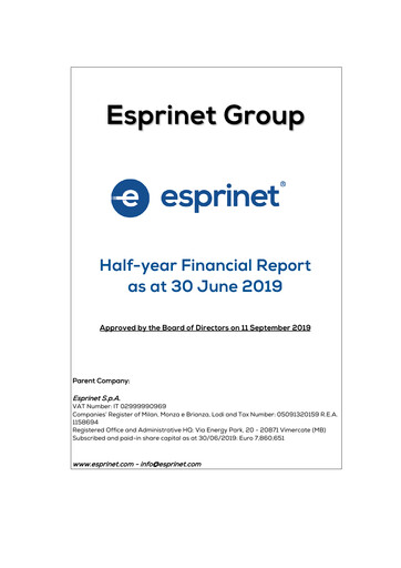 Thumbnail Esprinet Half-year Report 2019-h1