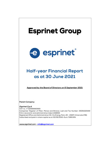 Thumbnail Esprinet Half-year Report 2021-h1