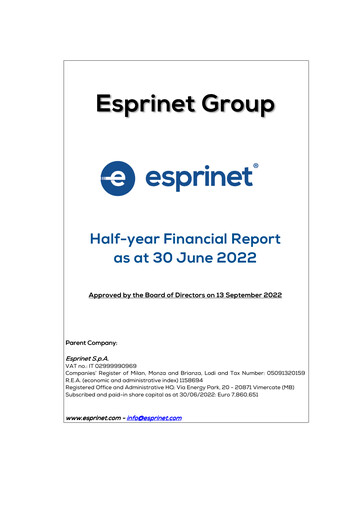 Thumbnail Esprinet Half-year Report 2022-h1