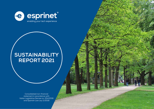 Vorschaubild Esprinet Nachhaltigkeitsbericht 2021