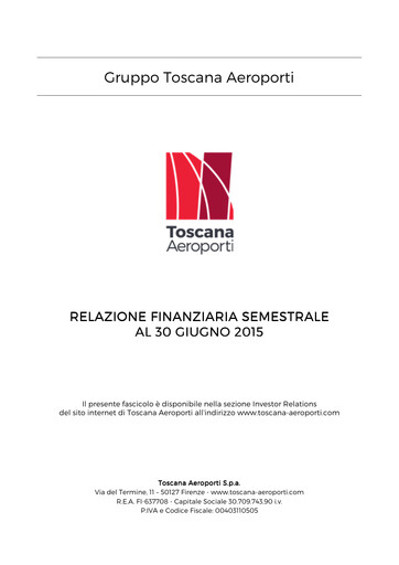 Thumbnail Toscana Aeroporti Financial Report 2015-h1