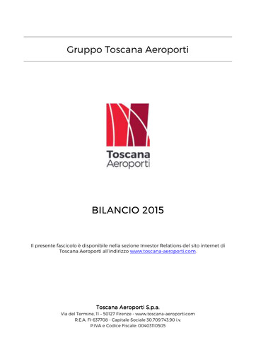 Thumbnail Toscana Aeroporti Financial Report 2015