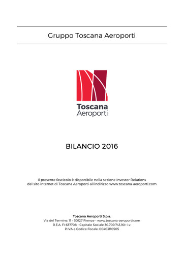 Thumbnail Toscana Aeroporti Financial Report 2016