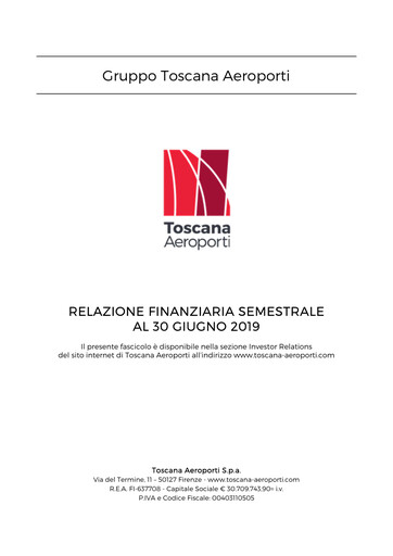 Thumbnail Toscana Aeroporti Financial Report 2019-h1