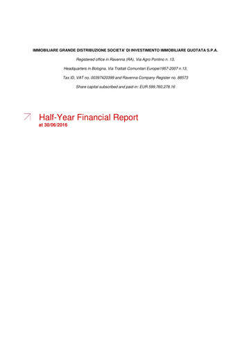 Thumbnail Immobiliare Grande Distribuzione SIIQ Half-year Report 2016-h1