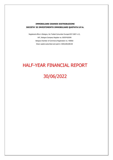 Thumbnail Immobiliare Grande Distribuzione SIIQ Half-year Report 2022-h1