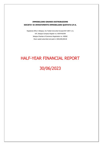 Thumbnail Immobiliare Grande Distribuzione SIIQ Half-year Report 2023-h1