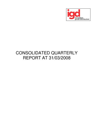 Thumbnail Immobiliare Grande Distribuzione SIIQ Quarterly Report 2008-q1