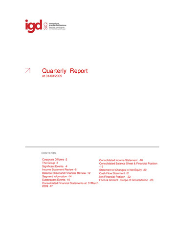 Thumbnail Immobiliare Grande Distribuzione SIIQ Quarterly Report 2009-q1
