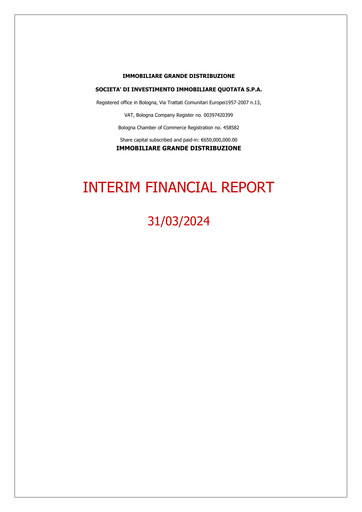 Thumbnail Immobiliare Grande Distribuzione SIIQ Quarterly Report 2024-q1