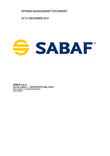 Thumbnail Sabaf S.p.A. Quarterly Report 2015-q4