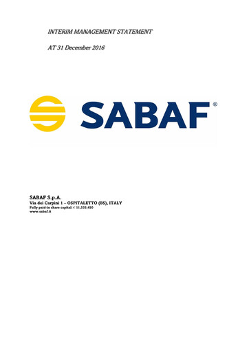 Thumbnail Sabaf S.p.A. Quarterly Report 2016-q4