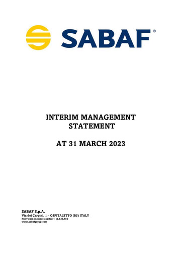 Thumbnail Sabaf S.p.A. Quarterly Report 2023-q1