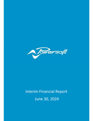 Thumbnail Powersoft Half-year Report 2024-h1