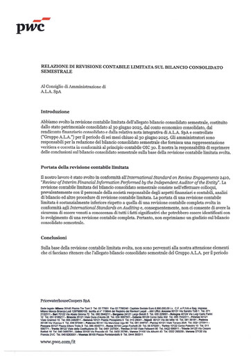 Thumbnail A.L.A. società per azioni Half-year Report 2025-h1