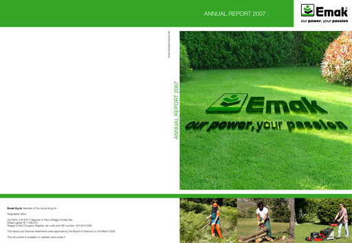 Thumbnail Emak S.p.A. Annual Report 2007