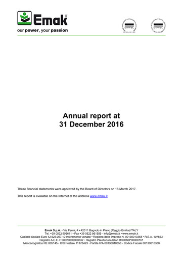 Thumbnail Emak S.p.A. Annual Report 2016