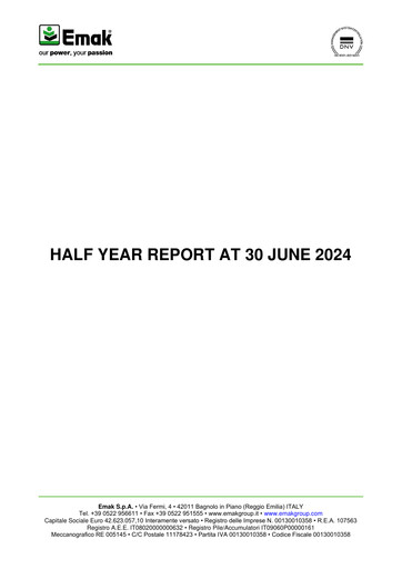 Thumbnail Emak S.p.A. Half-year Report 2024
