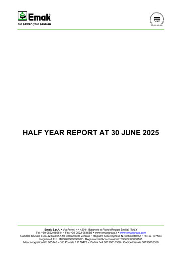 Thumbnail Emak S.p.A. Half-year Report 2025