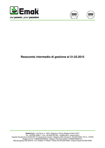 Thumbnail Emak S.p.A. Quarterly Report 2015-q1