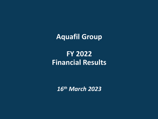 Thumbnail Aquafil Financial Report 2022