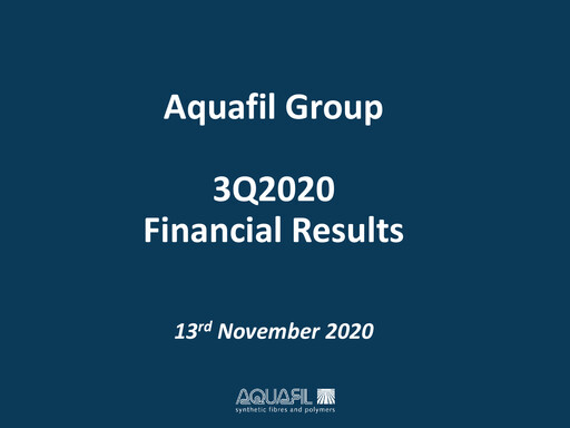 Thumbnail Aquafil Quarterly Report 2020-q3