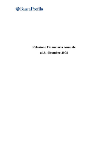 Thumbnail Banca Profilo Annual Report 2008