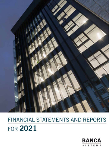 Thumbnail Banca Sistema S.p.A. Annual Report 2021