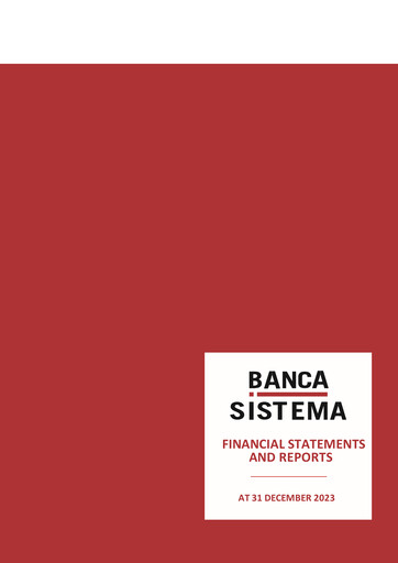 Thumbnail Banca Sistema S.p.A. Annual Report 2023