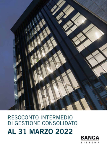 Thumbnail Banca Sistema S.p.A. Quarterly Report 2022-q1
