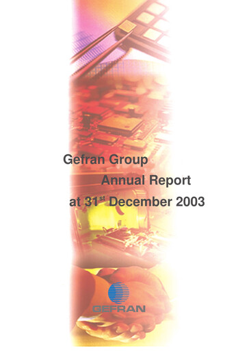 Thumbnail Gefran Annual Report 2003