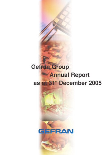 Thumbnail Gefran Annual Report 2005