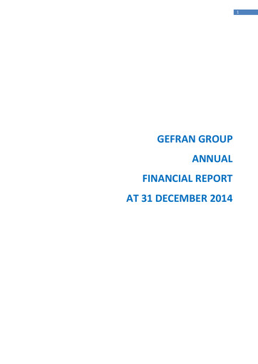 Thumbnail Gefran Annual Report 2014