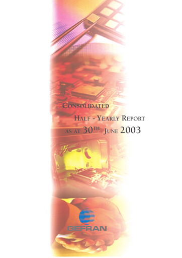 Thumbnail Gefran Half-year Report 2003-h1