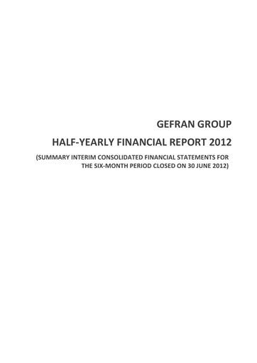 Thumbnail Gefran Half-year Report 2012-h1
