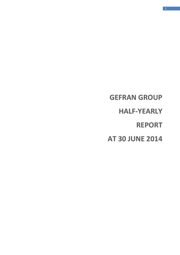Thumbnail Gefran Half-year Report 2014-h1