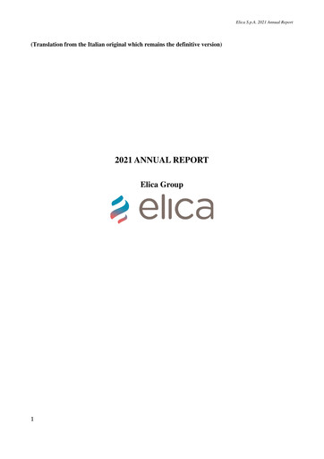 Thumbnail Elica S.p.A. Annual Report 2021