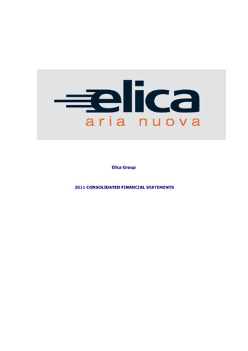 Thumbnail Elica S.p.A. Financial Statement 2011