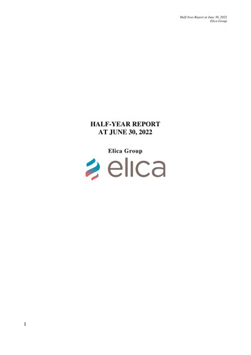 Miniature Elica S.p.A. Rapport semestriel 2022-h1