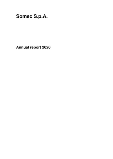 Thumbnail Somec S.p.A. Annual Report 2020