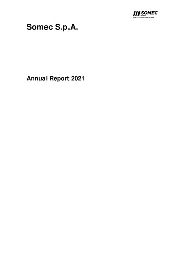 Thumbnail Somec S.p.A. Annual Report 2021
