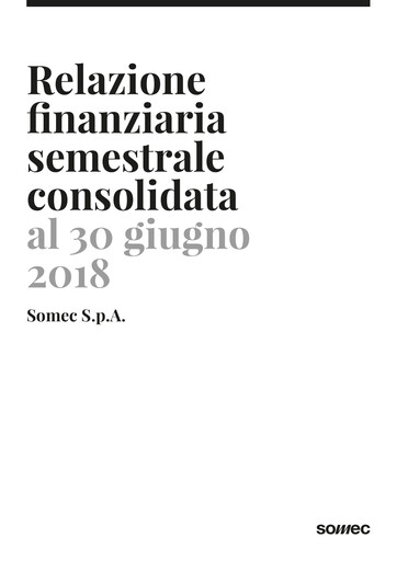 Miniature Somec S.p.A. Rapport semestriel 2018-h1