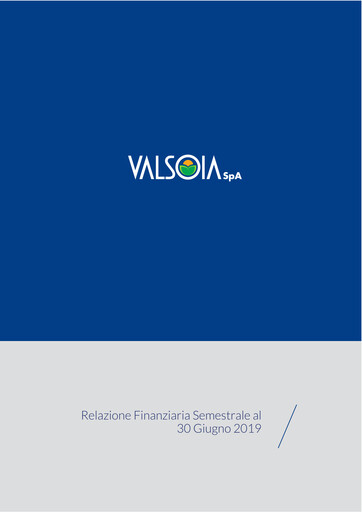 Thumbnail Valsoia S.p.A. Financial Statement 2019-h1