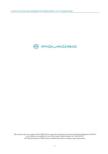 Thumbnail Piquadro Annual Report 2022-2023