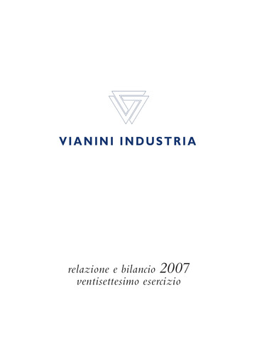 Miniature Vianini Rapport annuel 2007