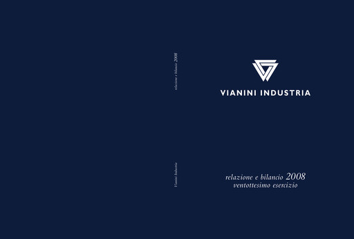 Miniature Vianini Rapport annuel 2008