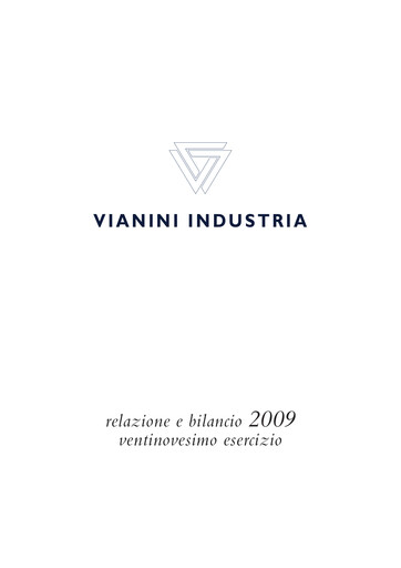Miniature Vianini Rapport annuel 2009