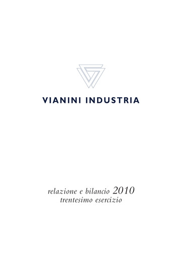 Miniature Vianini Rapport annuel 2010